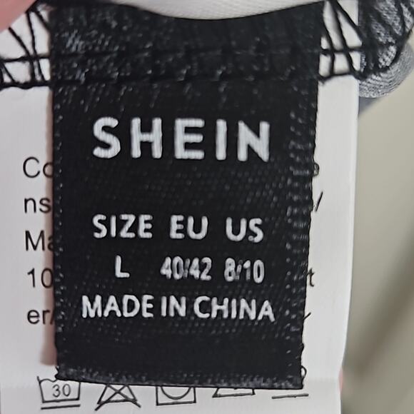 Flounce Sleeve V Neck Peplum Top Sz Large - Picture 5 of 9